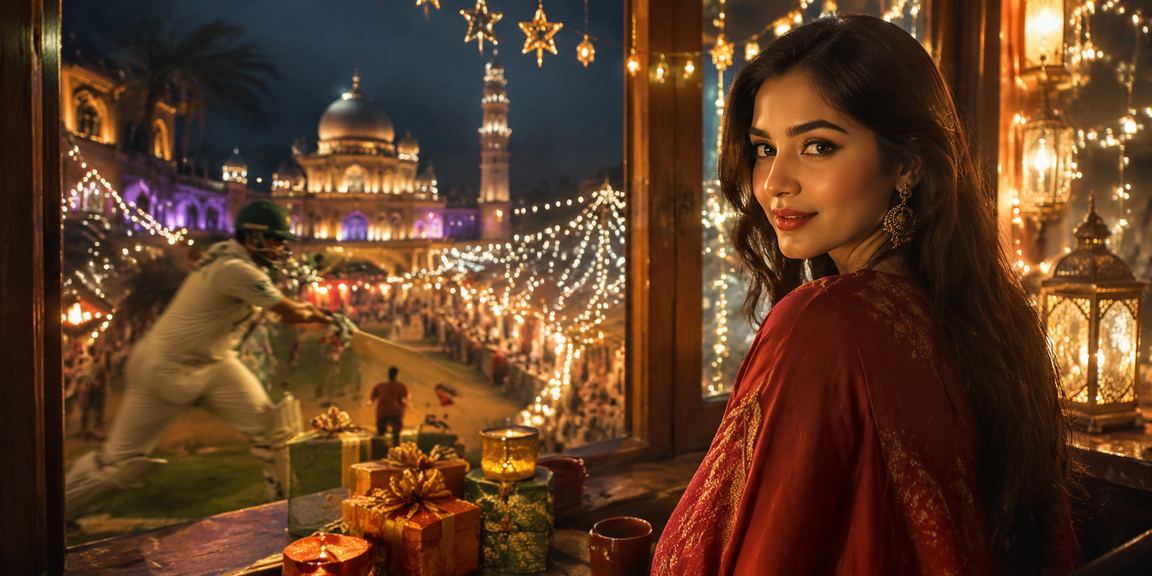ময়মনসিংহে ঈদ উৎসবে ক্রিকেট বেটিং উপভোগ করছেন একজন তরুণ